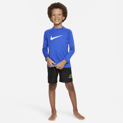 Playera de manga larga Hydroguard para niño talla pequeña Nike Swim