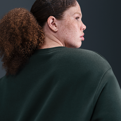 Sudadera oversized de cuello redondo de tejido Fleece para mujer (talla grande) Nike Sportswear Phoenix