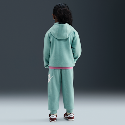 Conjunto de sudadera con gorro para niños talla chica Nike Sportswear Club Fleece