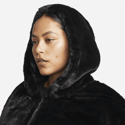 Faux Fur Jacket. Nike 