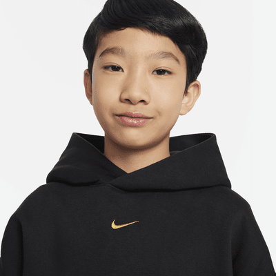 Sudadera con gorro sin cierre de básquetbol oversized para niños talla grande Nike Culture of Basketball