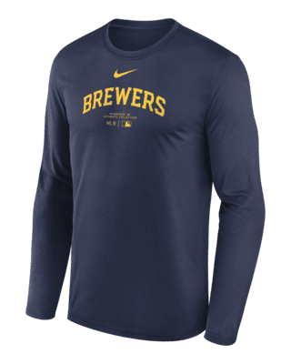 Milwaukee Brewers Authentic Collection Practice Men's Nike Dri-FIT MLB ...