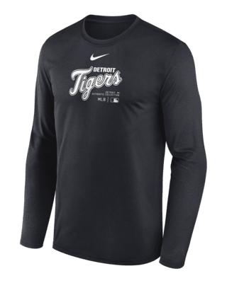 Мужская футболка Detroit Tigers Authentic Collection Practice Nike Dri-FIT MLB Long-Sleeve