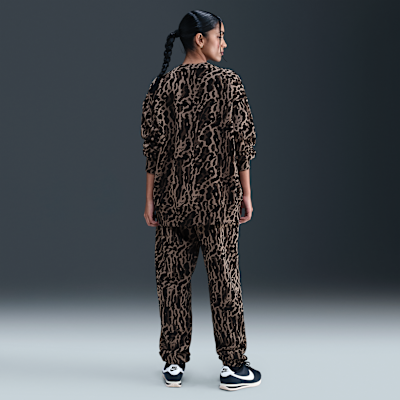 Nike Sportswear Phoenix Fleece Women's Oversized Printed Crew-Neck Sweatshirt