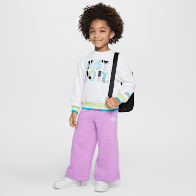 Nike Sportswear "Outside the Lines" Toddler French Terry Crew Top