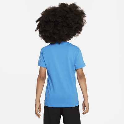 Playera estampada para niño talla pequeña Nike