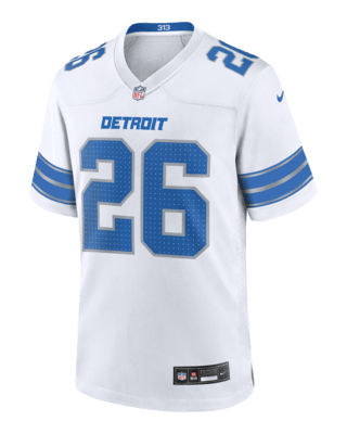 Мужские джерси Jahmyr Gibbs Detroit Lions Nike NFL Game Football Jersey для футбола