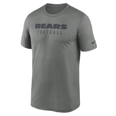 Nike Men's Chicago Bears Sideline Velocity T-Shirt - Grey - XXL Each