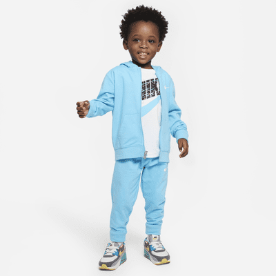 Shop Nike Pre-School Stripe Scape Futura Tee 86K881-F85 blue