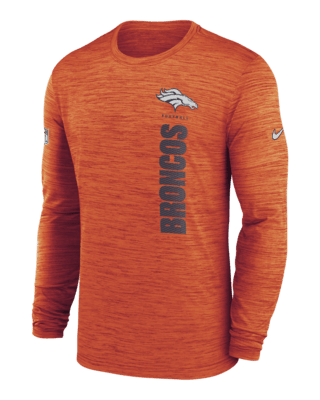 Мужская футболка Denver Broncos Sideline Velocity Nike Dri-FIT NFL Long-Sleeve