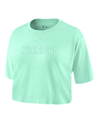 Женская футболка New York Liberty Nike WNBA Cropped