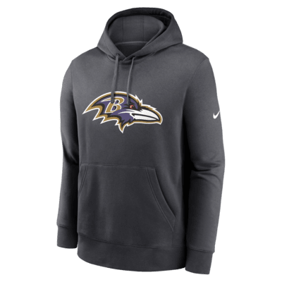 Sudadera con gorro sin cierre Nike de la NFL para hombre Baltimore Ravens Club Logo