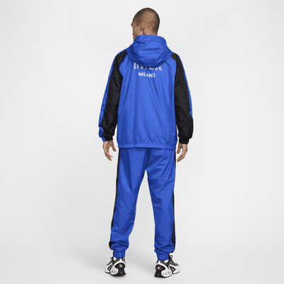 Fotbollstracksuit Inter Milan (hemmaställ) Nike i vävt material med huva för män