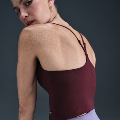 Camiseta de tirantes con bra deportivo con almohadillas de baja sujeción para mujer Nike Indy