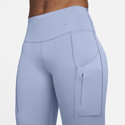 Legging 7/8 taille mi-haute à maintien supérieur avec poches Nike Go pour femme