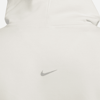 Sudadera con gorro cropped de tejido Fleece para mujer Nike Yoga Luxe ...