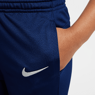 Maskinstrikket Inter Milan Strike Nike Dri-FIT-fodboldtracksuit til mindre børn