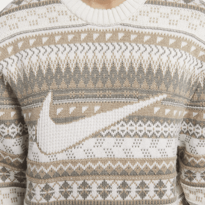 Nike Life Men's Fair Isle Swoosh Jumper