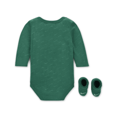 Conjunto de body de 2 piezas de tejido velour Swoosh para bebé (0 a 9 meses) Nike