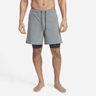 Nike Unlimited multifunctionele 2-in-1 herenshorts met Dri-FIT (18 cm)