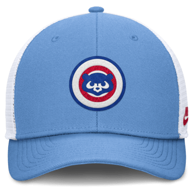 Gorra de rejilla Nike Dri-FIT de la MLB ajustable para hombre Chicago Cubs Cooperstown Rise