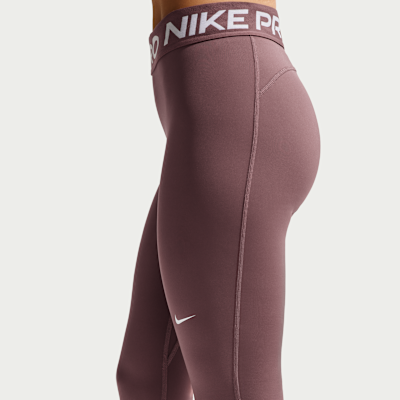 Nike Pro Leggings in voller Länge mit halbhohem Bund für Damen