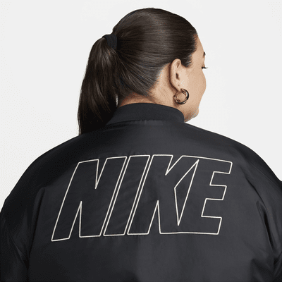 Nike Sportswear Women's Reversible Faux-Fur Bomber (Plus Size)