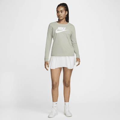 Playera de maga larga con logotipo para mujer Nike Sportswear Essentials