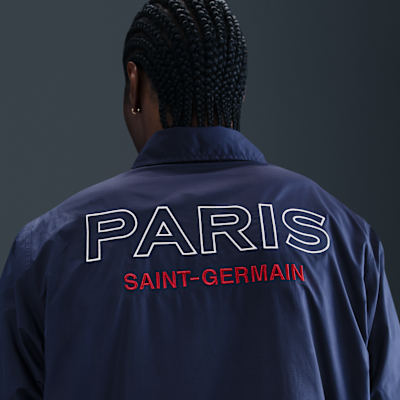 Veste de coach Nike Football Paris Saint-Germain Club pour homme