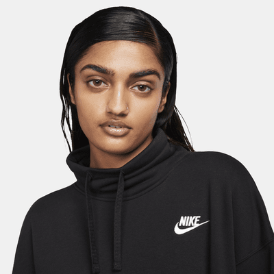 Sudadera de cuello alto oversized para mujer Nike Sportswear Club Fleece