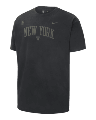 New York Knicks Nike Courtside T-Shirt - White