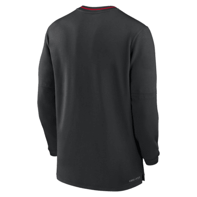 Ohio State Buckeyes Sideline Coach Men's Nike Dri-FIT College 1/2-Zip Long-Sleeve Top