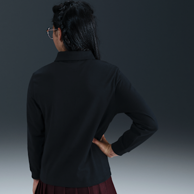Nike Sportswear Club Big Kids' Knit Long-Sleeve Polo