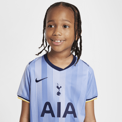 Tottenham Hotspur 2024/25 Stadium Away dreiteiliges Nike Replika-Fußballtrikot-Set (jüngere Kinder)