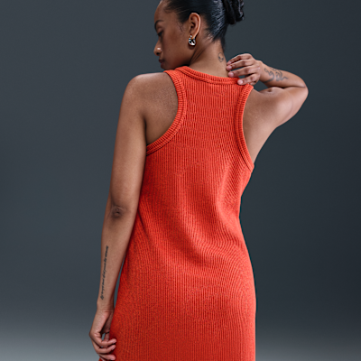 Vestido de tirantes con diseño tipo waffle para mujer Nike Sportswear Chill Knit