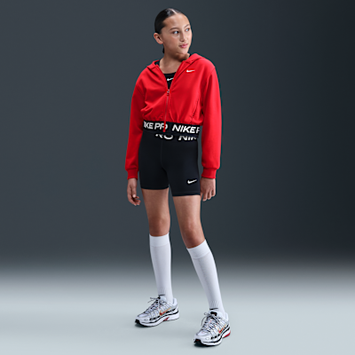 Nike Pro Fleece Big Kids' (Girls') Dri-FIT Full-Zip Hoodie