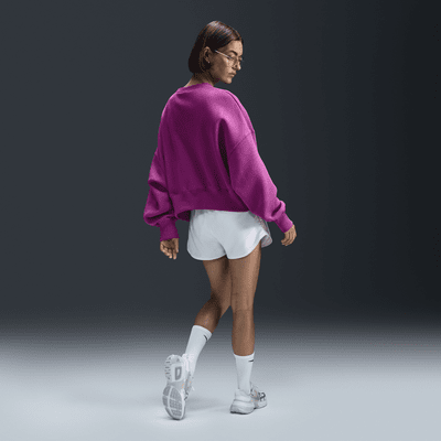 Nike Sportswear Phoenix Fleece extrán túlméretezett, kerek nyakkivágású női pulóver