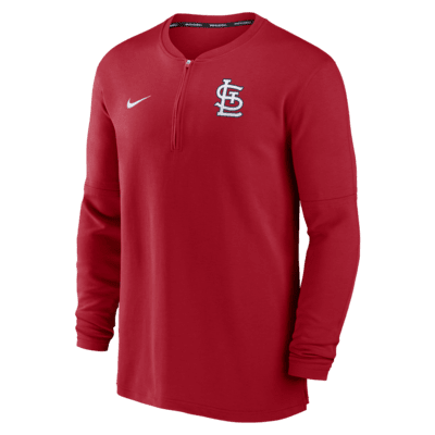 St. Louis Cardinals Authentic Collection Game Time Men's Nike Dri-FIT MLB 1/2-Zip Long-Sleeve Top