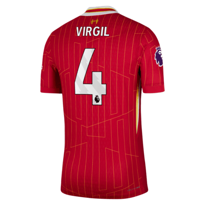 Virgil van Dijk Liverpool 2024/25 Match Home Men's Nike Dri-FIT ADV Soccer Jersey