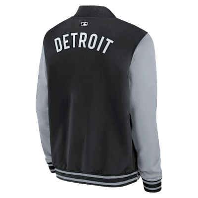 Detroit Tigers Authentic Collection Dugout Men's Nike MLB Full-Zip Bomber Jacket