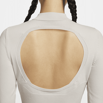 Nike Sportswear Chill Knit Women's Slim Long-Sleeve Cropped Sweater 1/2-Zip Top