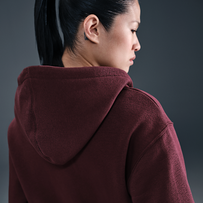 Sudadera con gorro holgada cropped con cierre completo para mujer Nike Sportswear Phoenix Fleece
