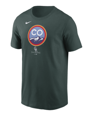 Мужская футболка Colorado Rockies City Connect Logo Nike MLB