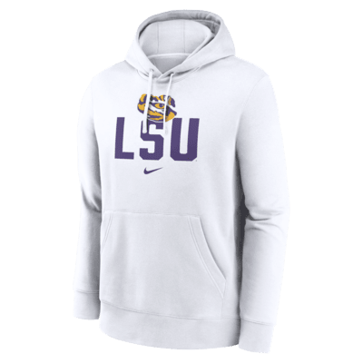 Sudadera con gorro sin cierre universitaria Nike para hombre LSU Tigers Primetime Club Campus