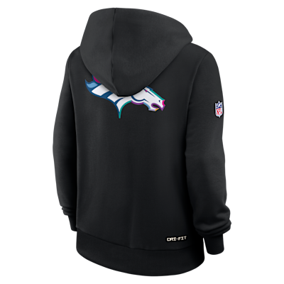 Denver Broncos Crucial Catch Women's Nike Dri-FIT NFL Pullover Hoodie