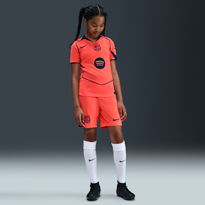 Koszulka piłkarska dla dużych dzieci Nike Dri-FIT Total 90 FC Barcelona 2025/26 Stadium (wersja trzecia) – replika