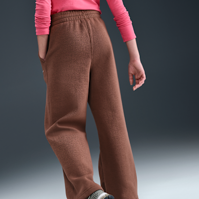 Pants de pierna ancha para niña Nike Sportswear Club Fleece