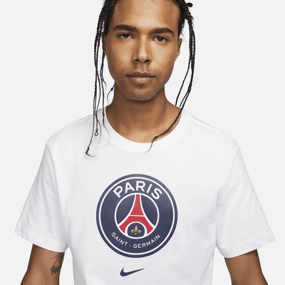 Playera de fútbol para hombre Paris Saint-Germain Crest. Nike.com