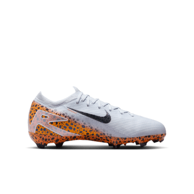 Chaussure de foot basse à crampons FG Nike Jr. Mercurial Vapor 16 Pro « Electric » pour enfant/ado