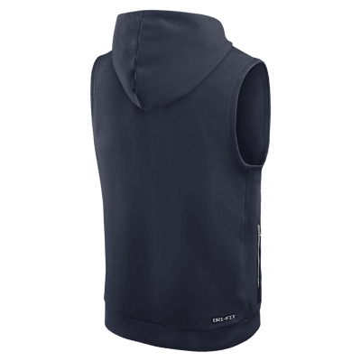 Chicago Bears Sideline Men's Nike Dri-FIT NFL Sleeveless Pullover Hoodie